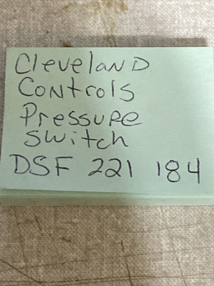 Cleveland Controls Pressure Switch DSF 221 184
