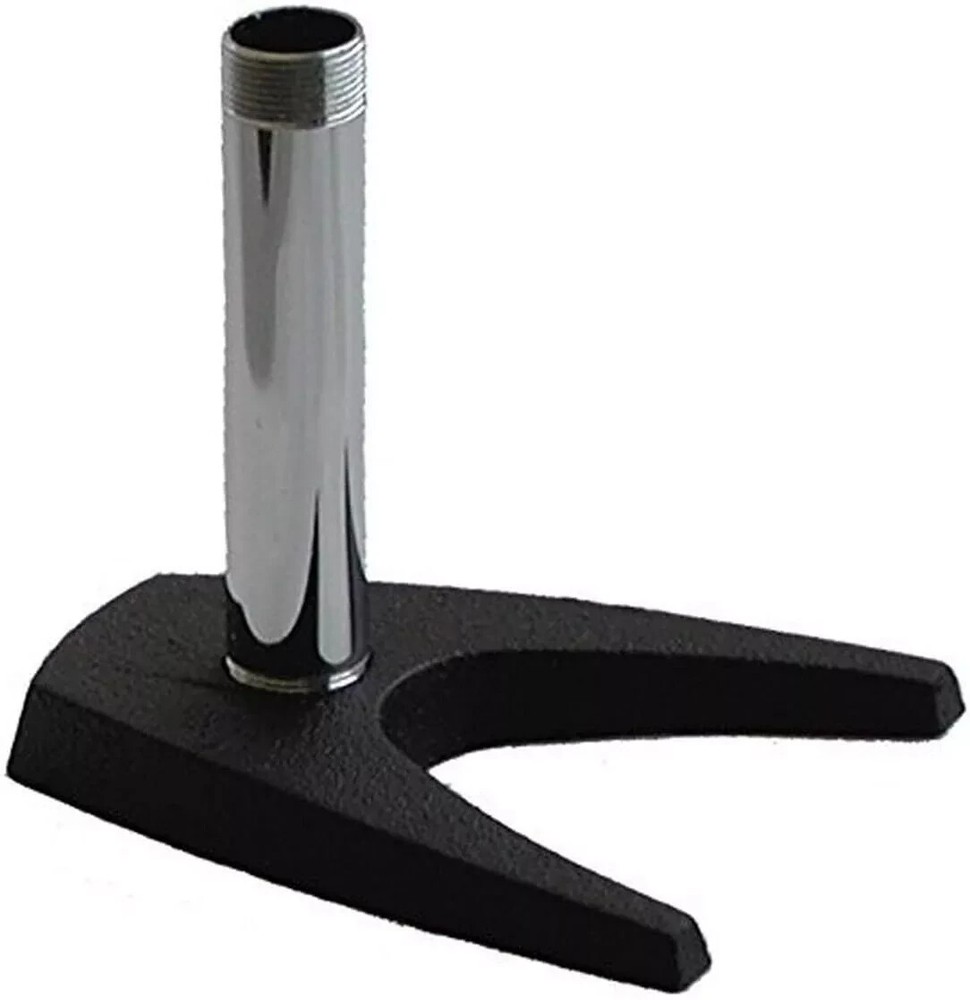 Audio2000'S AST4211 Desktop Microphone Stand with Cast-Iron U-Shaped Base