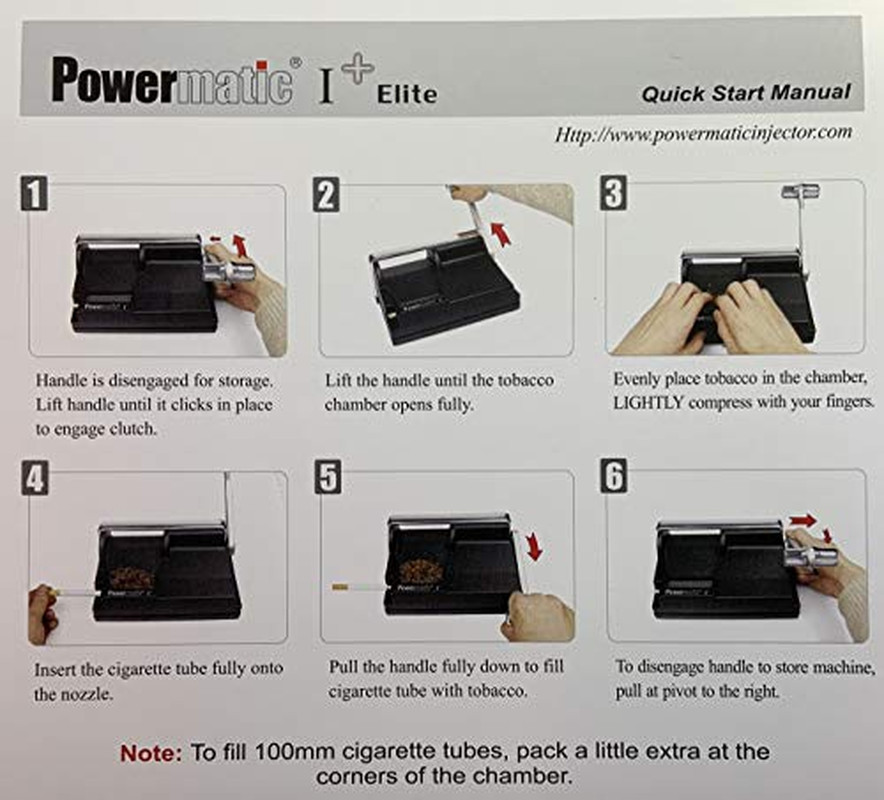 I Elite Cigarette Maker with Accessories Black Metallic