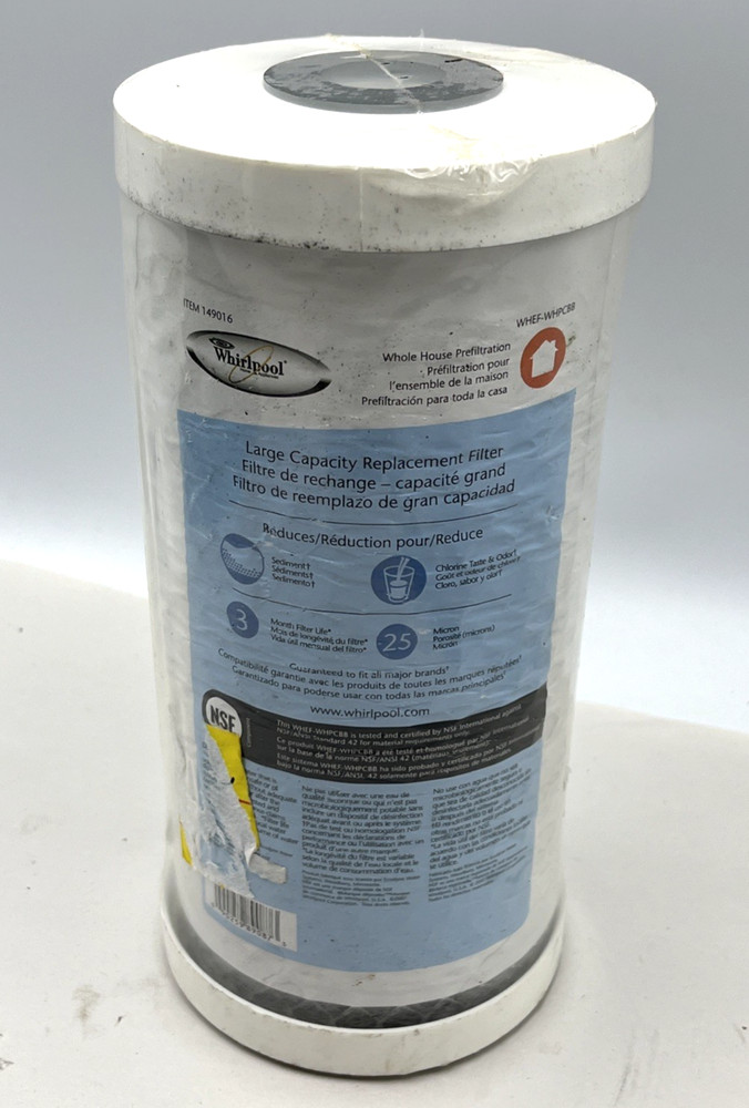 Genuine Whirlpool WHEF-WHPCBB Large Capacity Filter NEW Sealed