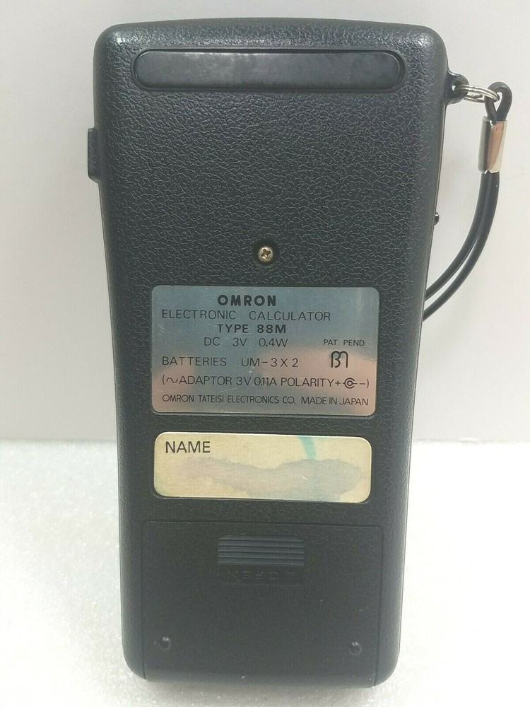Omron ~88m Calculator ~With Original Case & Manual ~Works Perfect