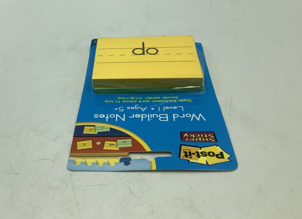 Post-it Super Sticky Word Builder Notes Sealed 100 + 50 Sheets