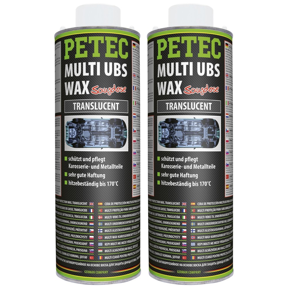 Petec 2x Multi UBS -Wax Transparent 1L