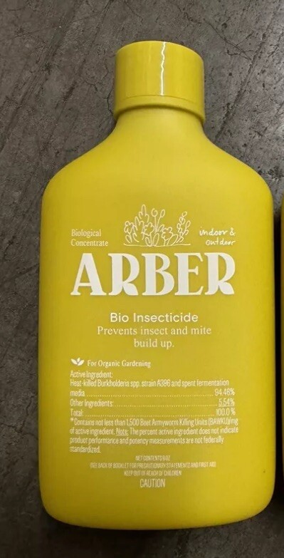 ARBER Bio Insecticide Organic Plant Insect/Mite Control Concentrate 8fl