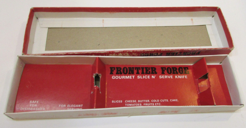 Old Robinson Frontier Forge Gourmet Slice N' Serve Barware Knife w Lucite Handle