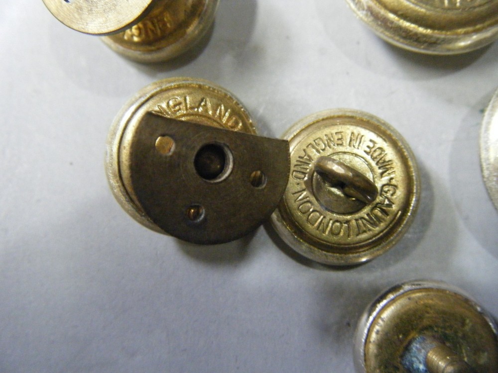 Vintage Army Dress Uniform Silver Engineer Uniform buttons