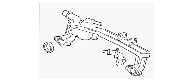 Genuine Engine Coolant Manifold AJ814056