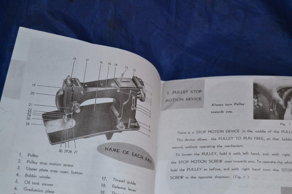 REMINGTON MODEL FB SEWING MACHINE COPY OF ORIGINAL MANUAL NICE