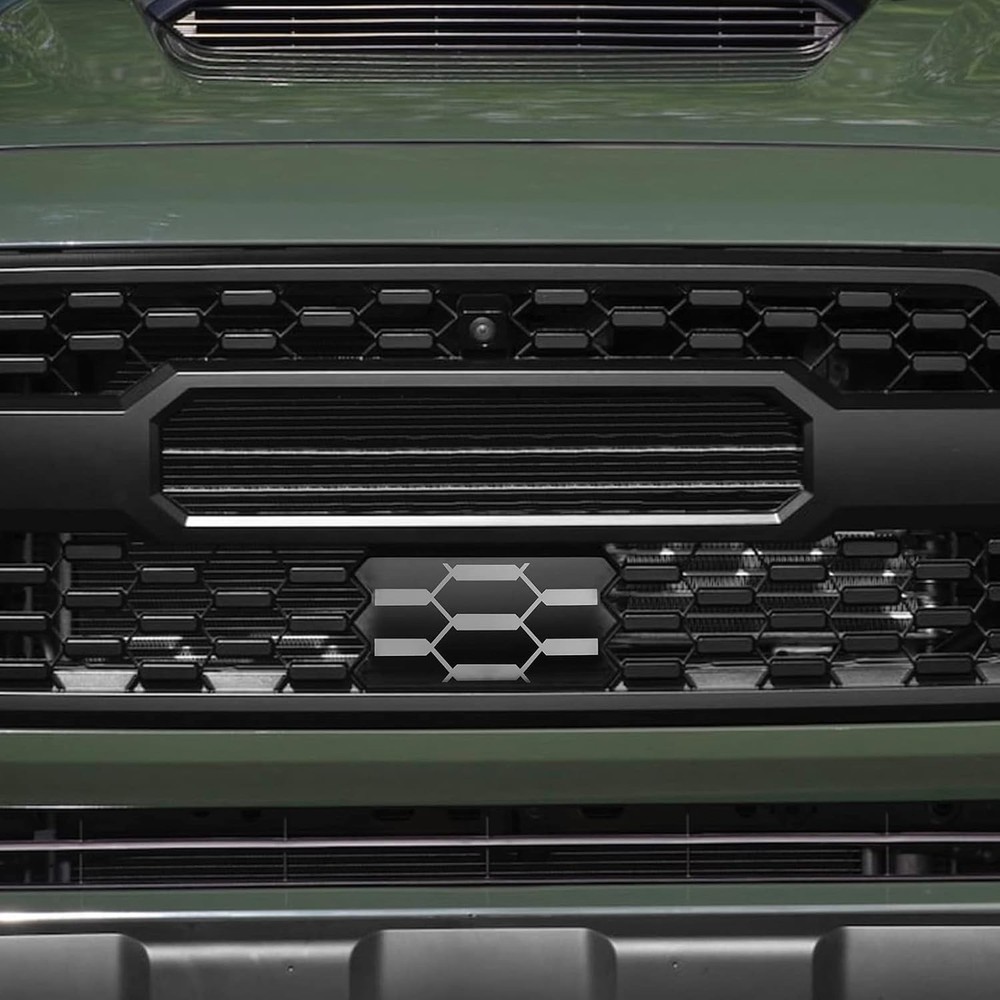 Front Grille Garnish Radar Sensor Cover Replacement Compatible with Grille 2018-