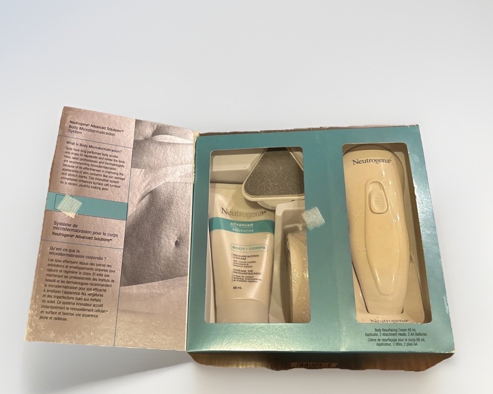 NIB Neutrogena Advanced Solutions Body Micro Dermabrasion System Discontinued