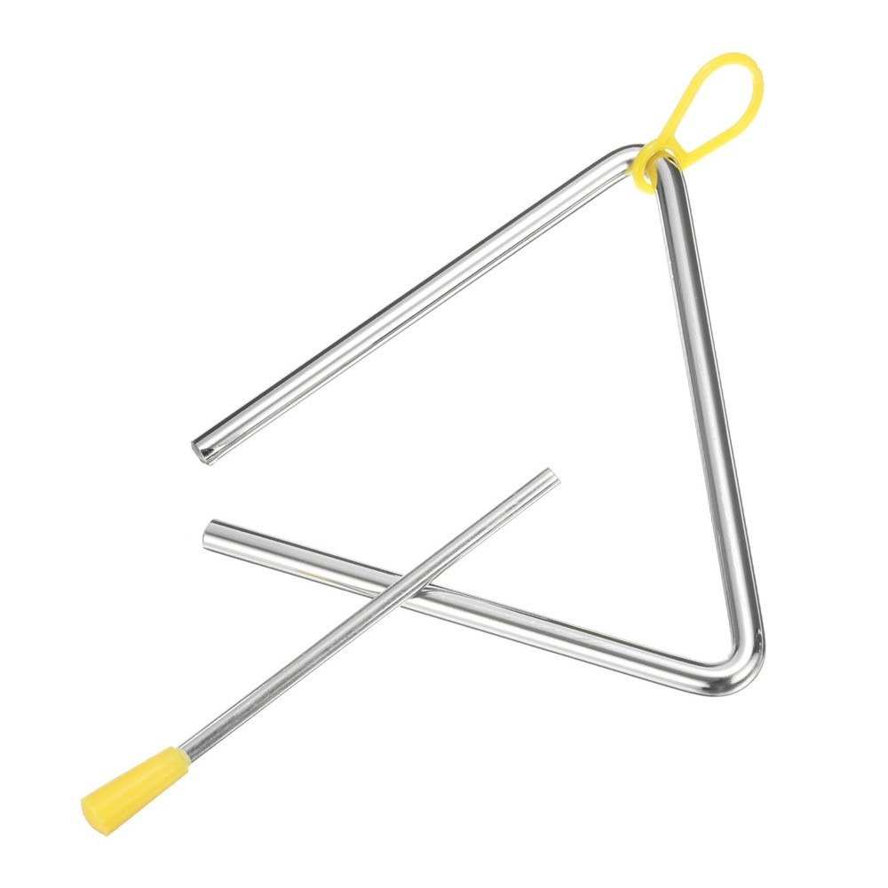 6" Musical Steel Triangle Percussion, 1 Pcs Hand Percussion