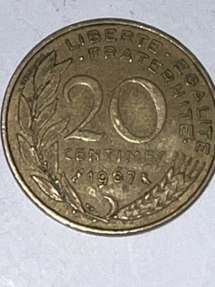 France 20 Centimes 1967 #1087