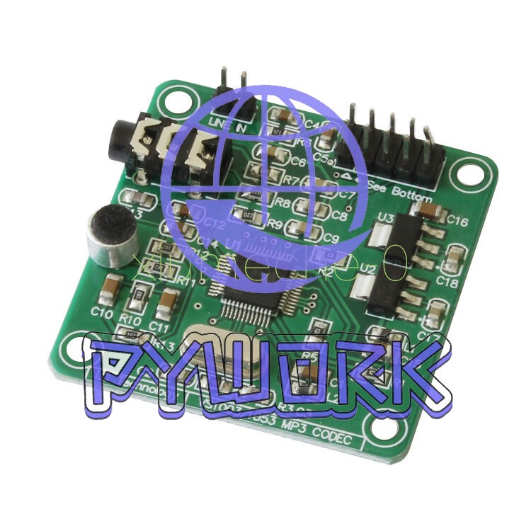 VS1053 MP3 Module Development Board w/ On-Board Recording Function SPI Interface