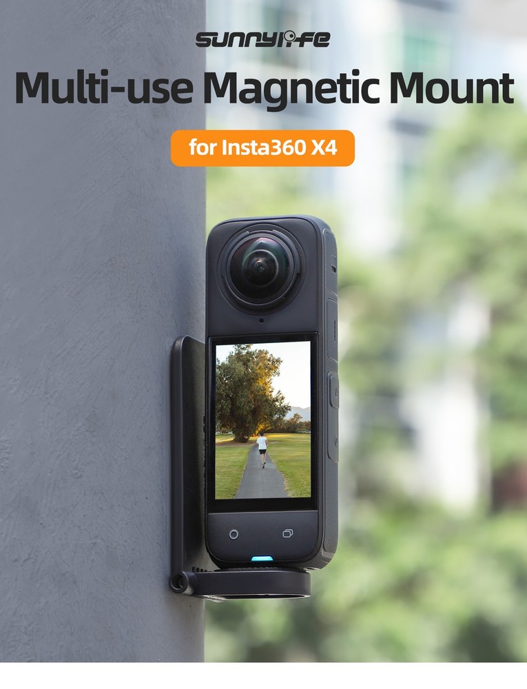 For Insta360 X4 Camera Adjustable Desktop Handheld Wall Mount Magnetic Accessory