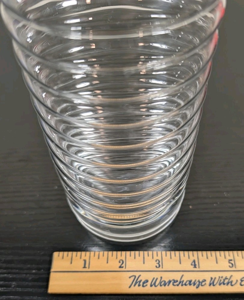 Schott Zwiesel Crystal Cocktail Ribbed Spouted Pitcher Circulo Pattern