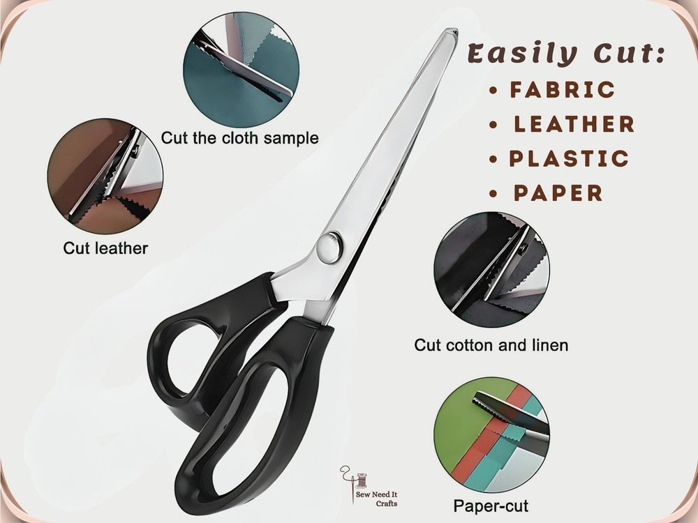 Zigzag, Scallop Professional Pinking Scissors 2-18mm, Crafts & Sewing Scissors