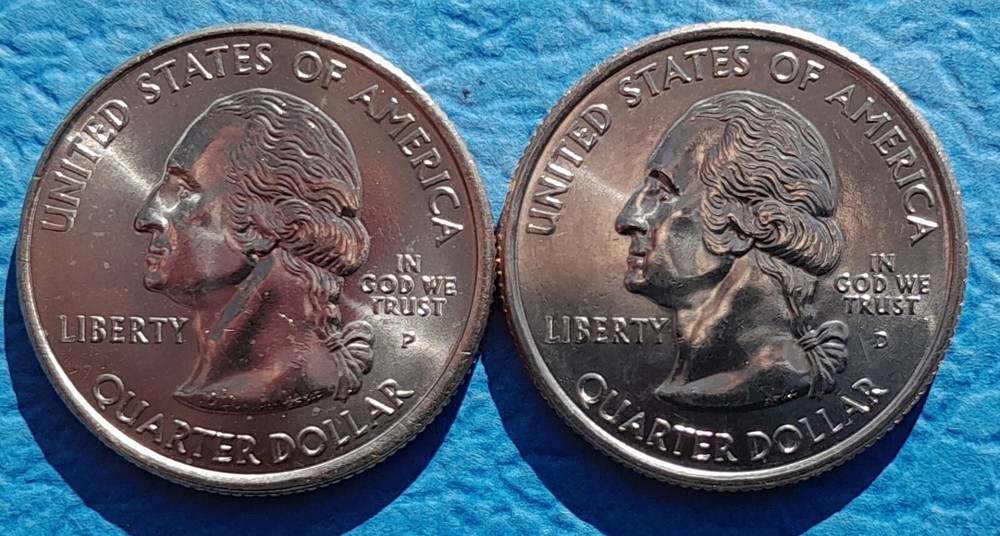 One Set - 2000 (P & D) Massachusetts Statehood Quarters Uncirc. from OBW Roll