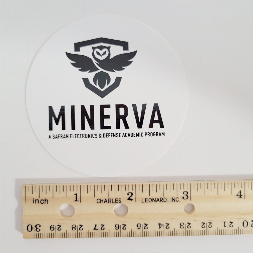 Minerva Safran Electronics & Defense Academic Program Sticker Decal Military