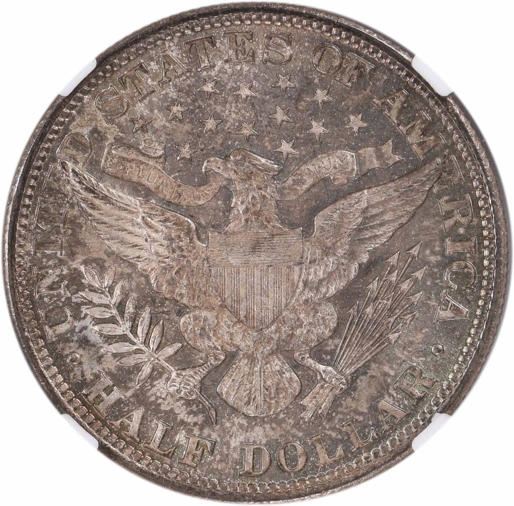 1892 Barber Silver Half Dollar MS65 NGC