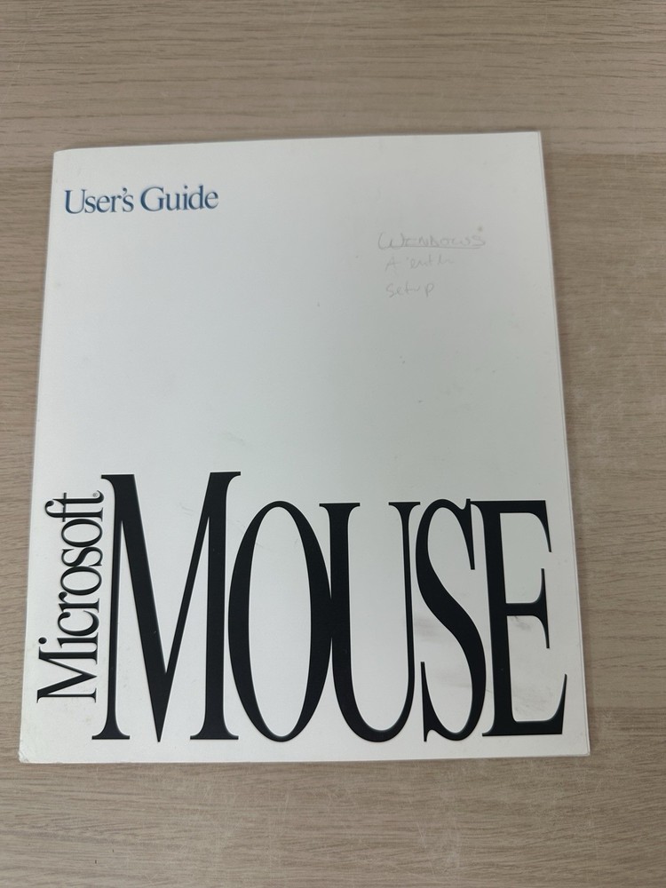 Microsoft Windows 3.1 Operating System + Microsoft Mouse - Vintage 1992 Big Box