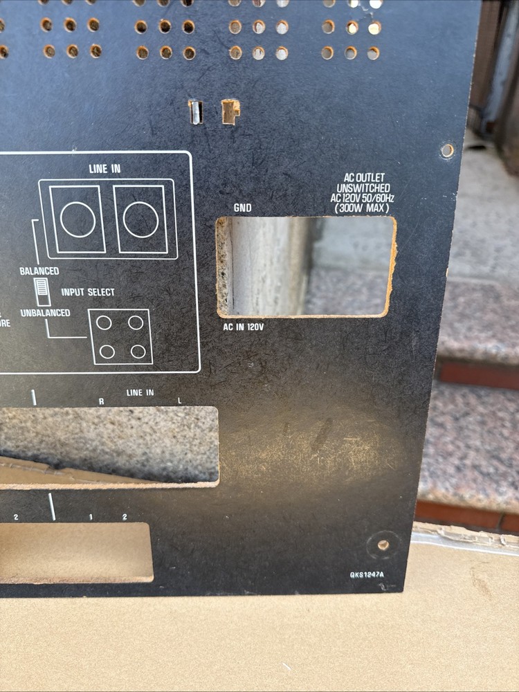 TECHNICS RS-1520 TAPE RECORDER REEL TO REEL BACK PANEL