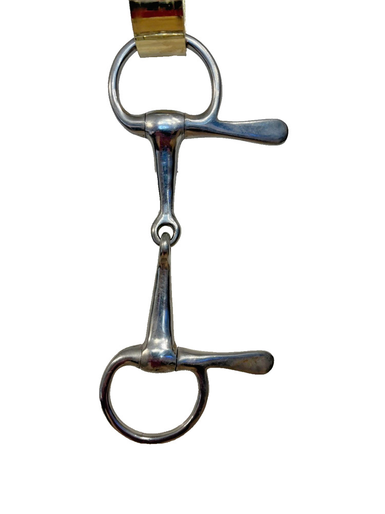 LIVERPOOL HALF CHEEK STAINLESS STEEL SNAFFLE DRIVING BIT 5”