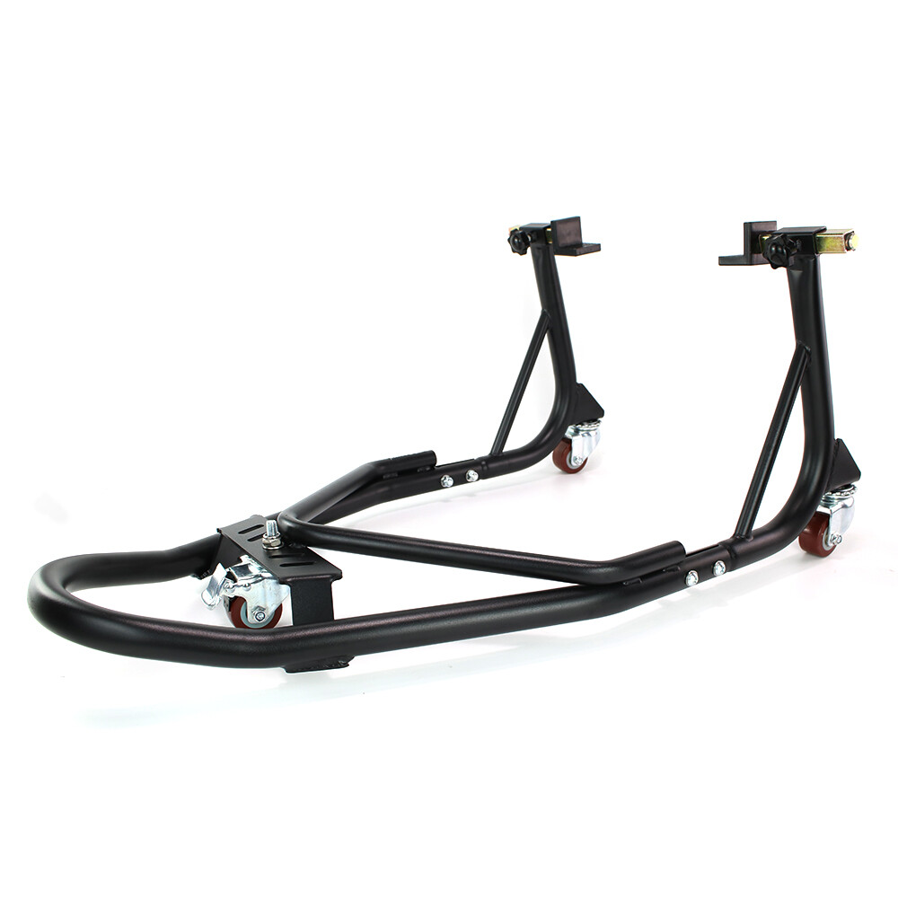 Steel Universal Motorcycle Mobile Lift Frame Bracket Support Stand Black