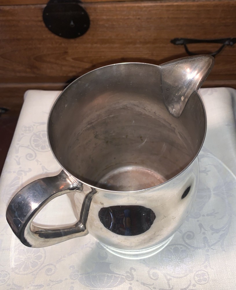 MODERNE•Silver Plate MidCentury ACADEMY #15 Water Pitcher