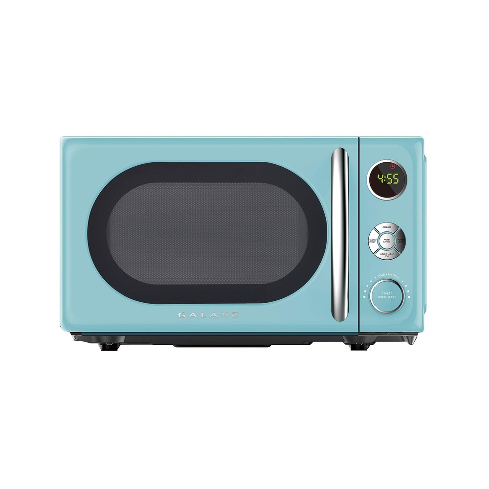 Galanz GLCMKA07BER-07 Retro Microwave Oven, LED Lighting, Pull Handle Design,...