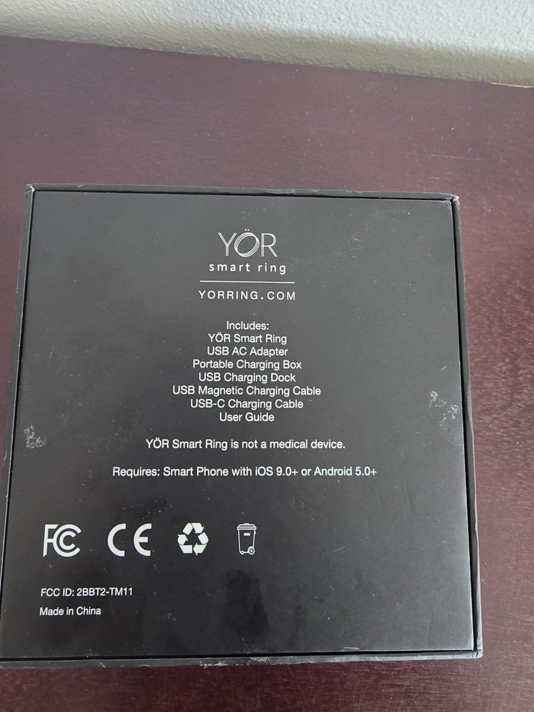 Letsfit YÖR LR-10-SL-CASE Smart Ring Activity Tracker Silver Size 10
