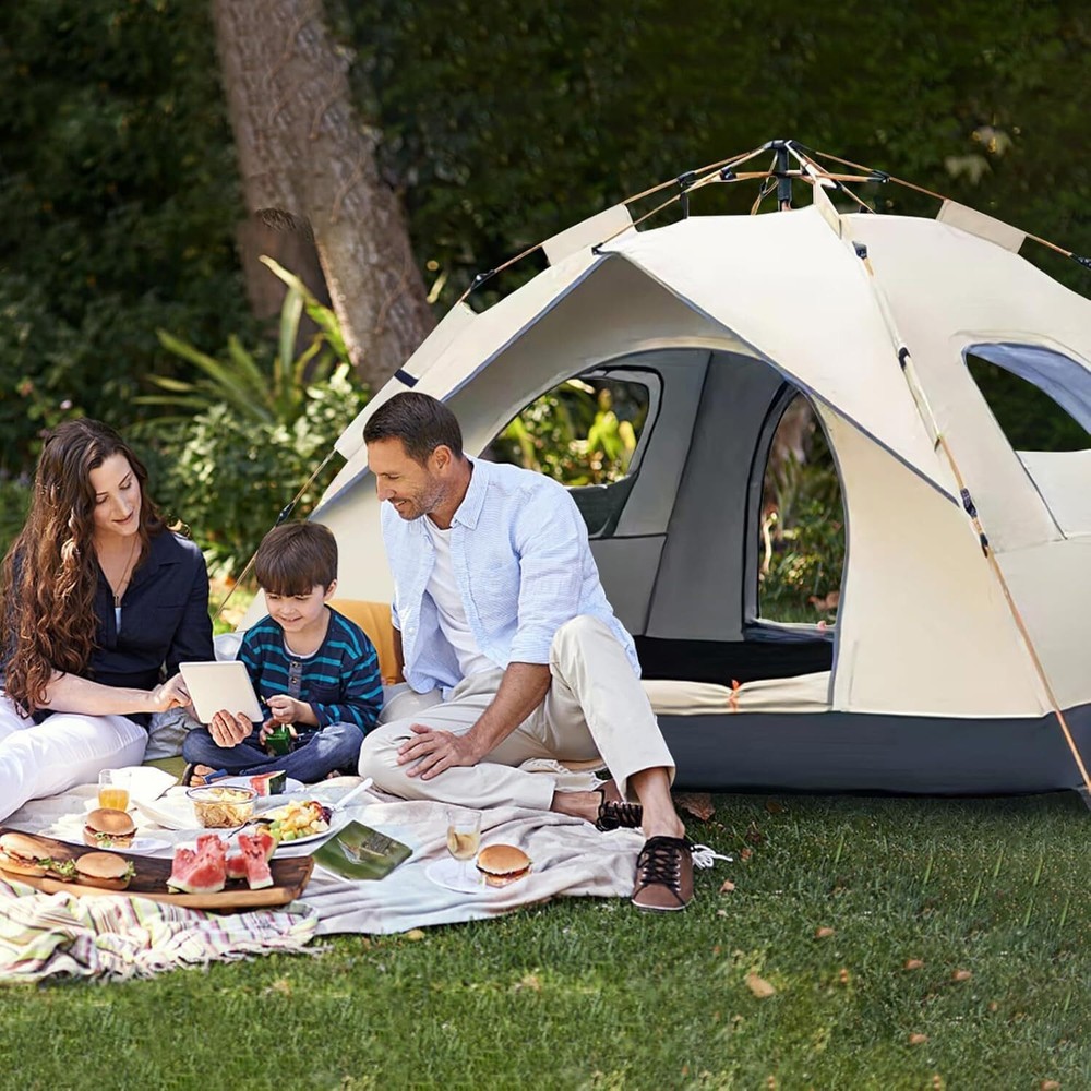 Automatic Instant Outdoor Camping Tent Camping Tent, Quick Setup Zipper Closure