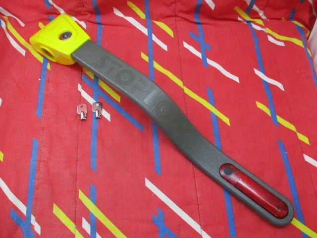 Stoplock With Flashing Light Steering Wheel Lock And 2 Keys