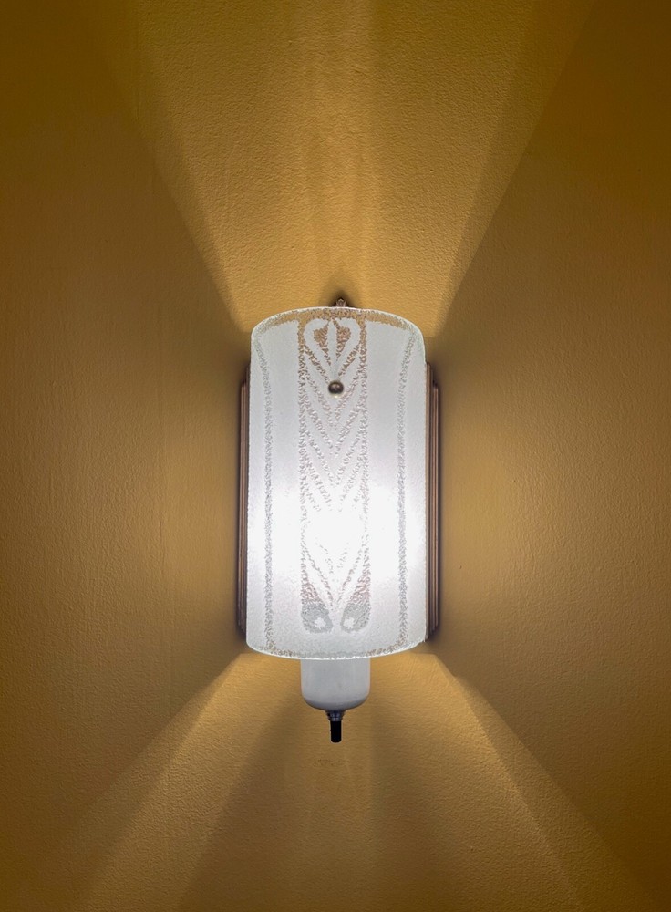 Vintage Lighting PAIR Hollywood Regency 1940s sconces