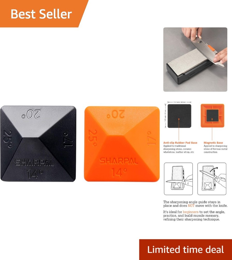 Compact Angle Pyramid Knife Blade Sharpener - 4 Universal Angles Included