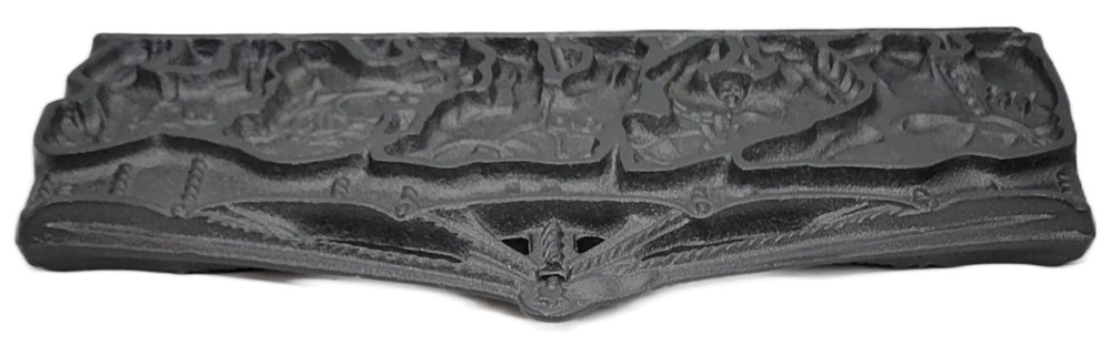 Vintage John Wright Double-Sided Carousel Cast Iron Pan Mold
