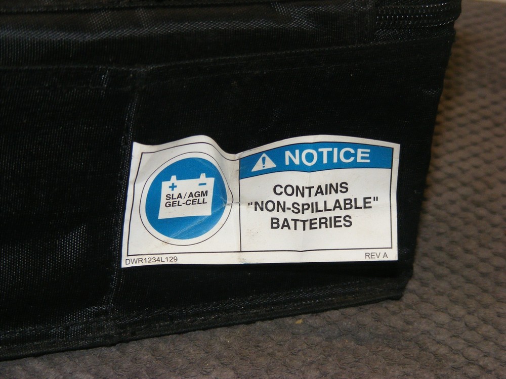 PRIDE SONIC MOBILITY SCOOTER GENUINE REPLACEMENT BATTERY BAG**NICE**FREE SHIP