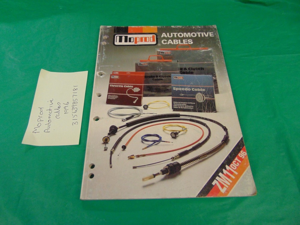 MODROP AUTOMOTIVE CABLES Catalogue   DATED 1996