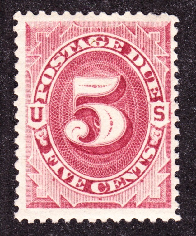 US J25 5c Postage Due Mint VF OG H SCV $100 (002)