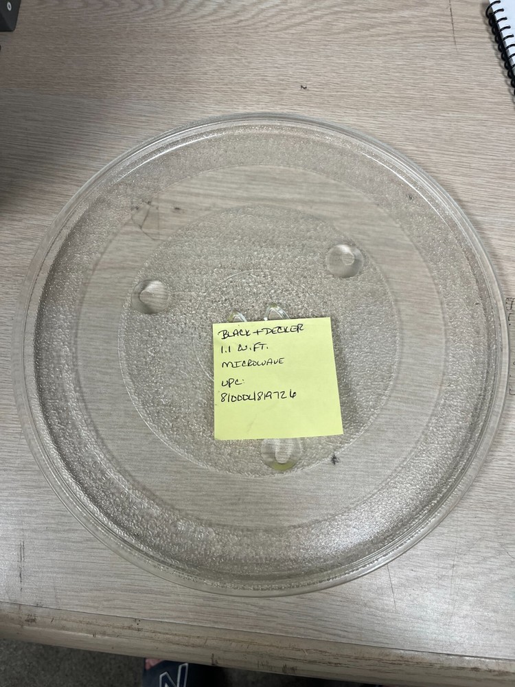 New Replacement Turntable for Black + Decker 1.1 Cu Ft Microwave