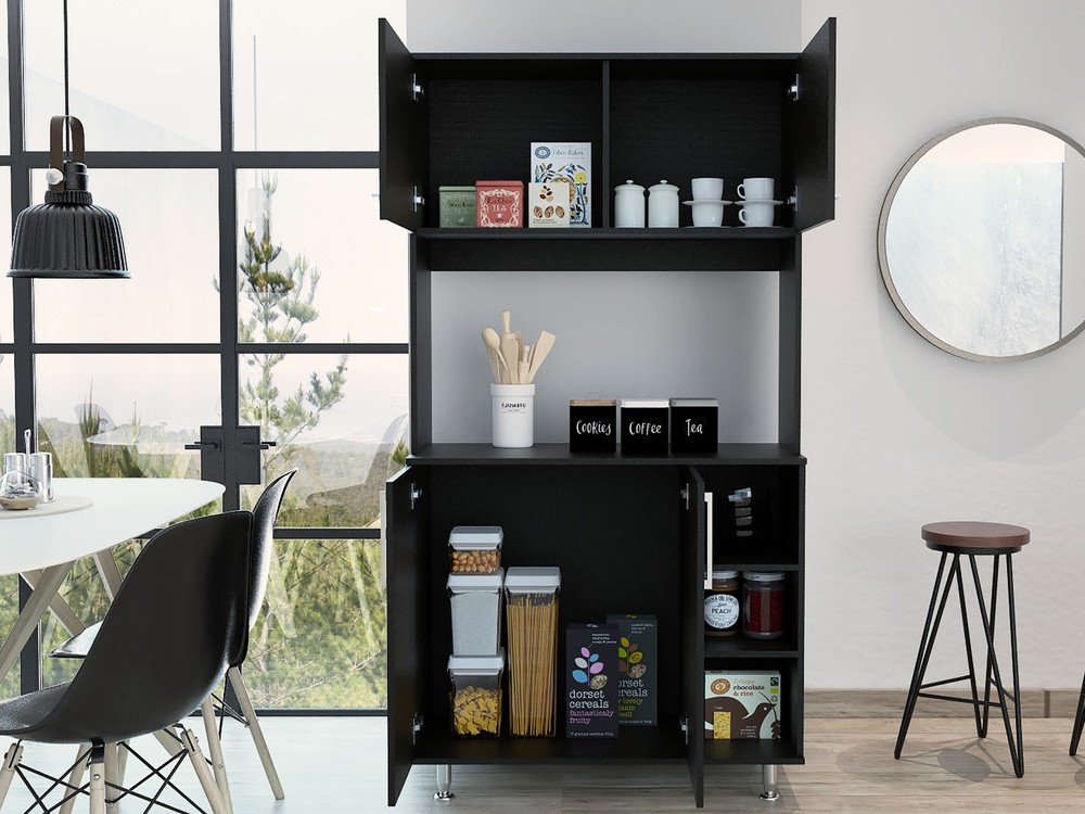 3-Shelf Pantry Cabinet Wenge