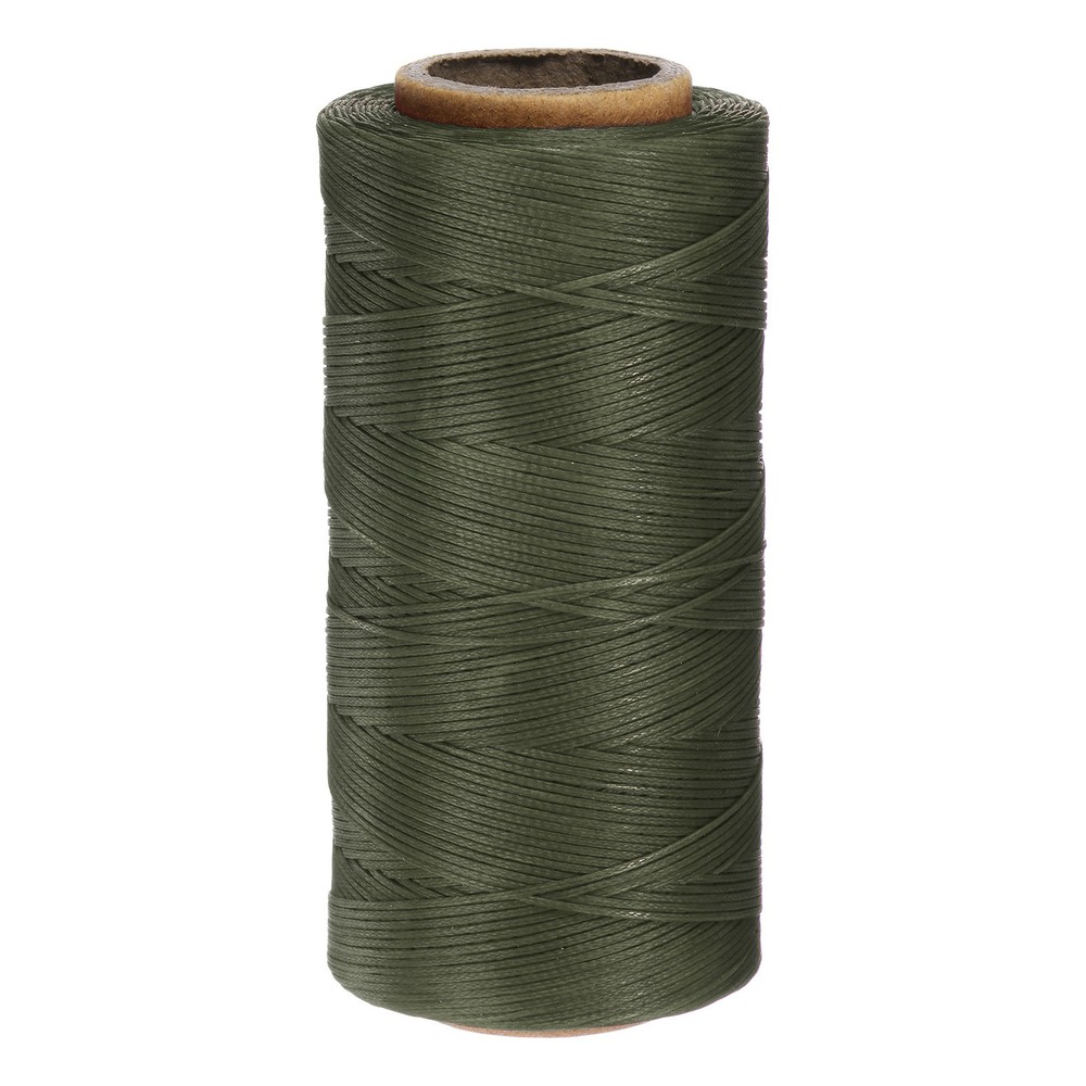 150D Waxed Thread 284 Yards Polyester Leather Sewing Waxed String Dark Green