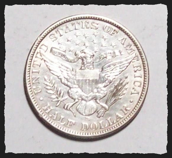 1907-D BARBER HALF DOLLAR Dipped Sharp AU #24C72