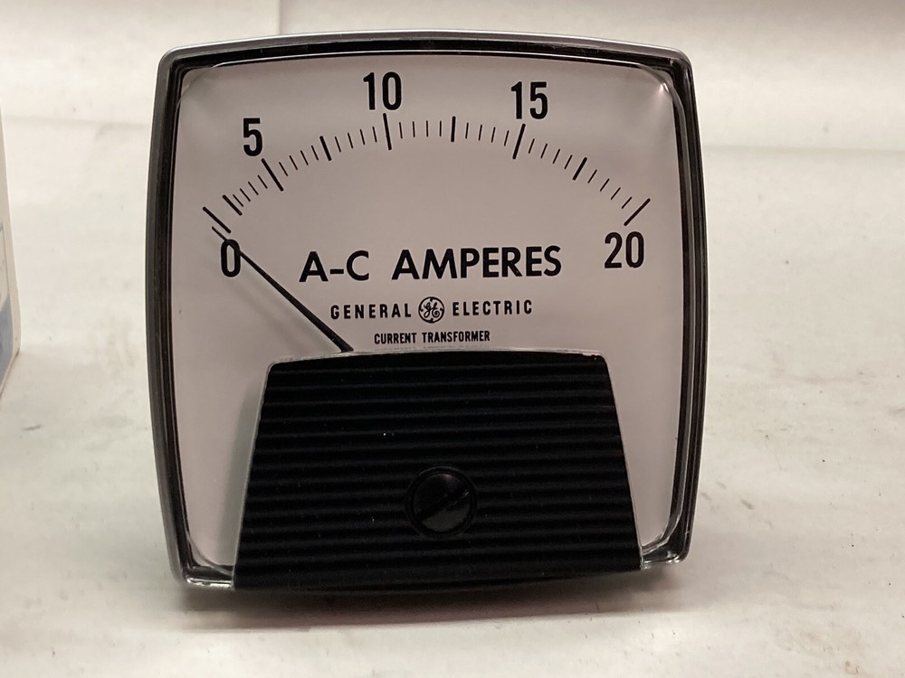 General Electric,Type A0-91 0-20,A-C Amperes Panel Meter
