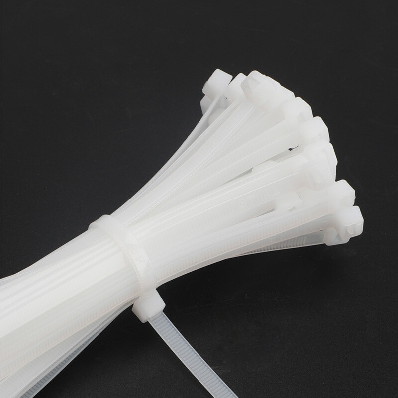 4.7mm Width Nylon Plastic Cable Ties Zip Tie Wraps Strong All Sizes White/Black