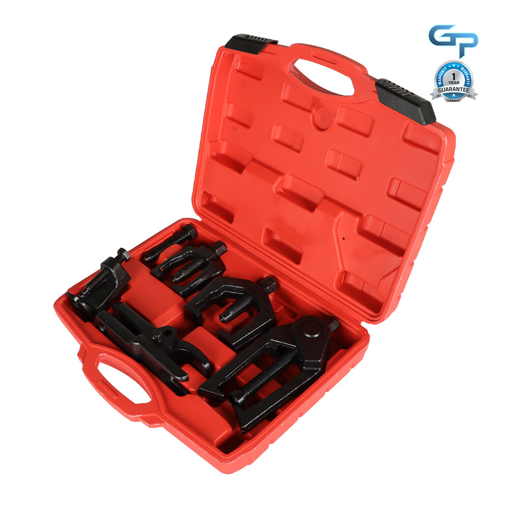 6Pcs Front End Service Tool Kit Pitman Arm Puller Ball Joint Tie Rod Remover Set