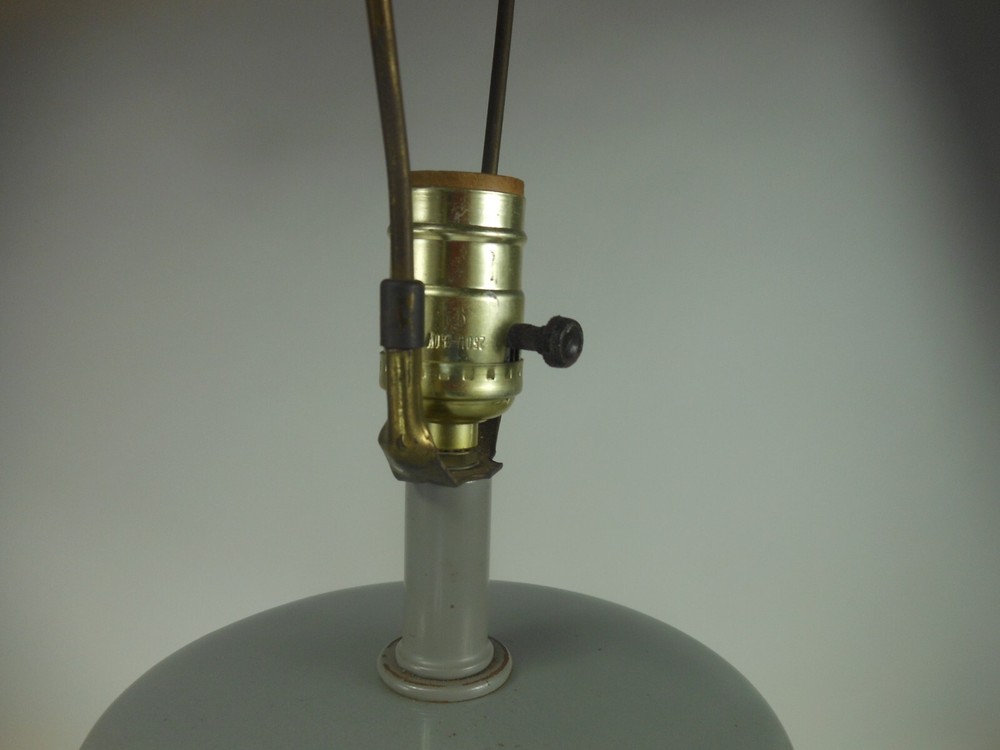 Vintage Large Elephant Grey Table Lamp 2 Way Light Up Base Retro MCM
