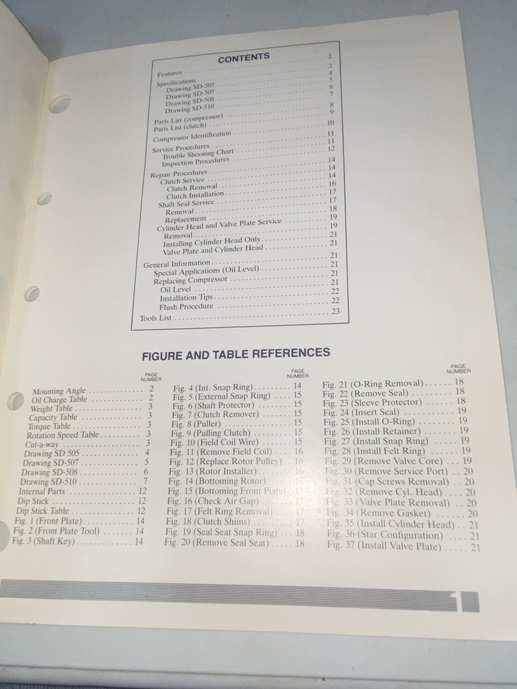 Sankyo International SD-5 Compressor Service Manual