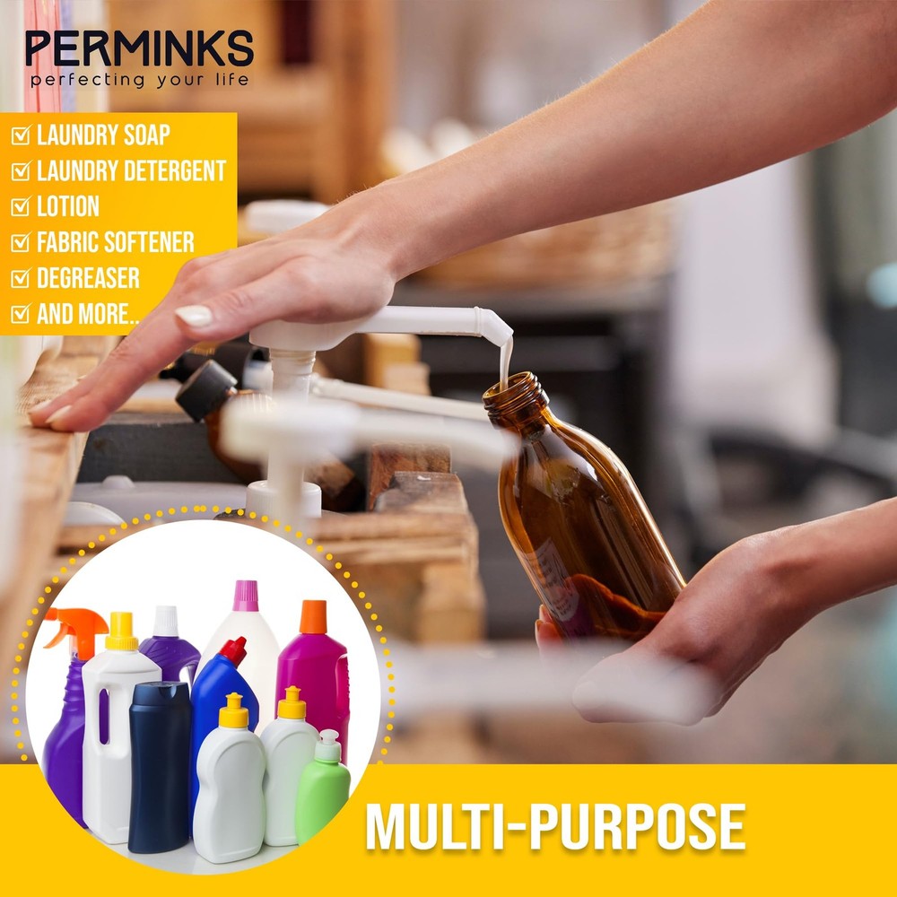 5 Gallon Pump Dispenser - for 5 1 Count (Pack of 1), White