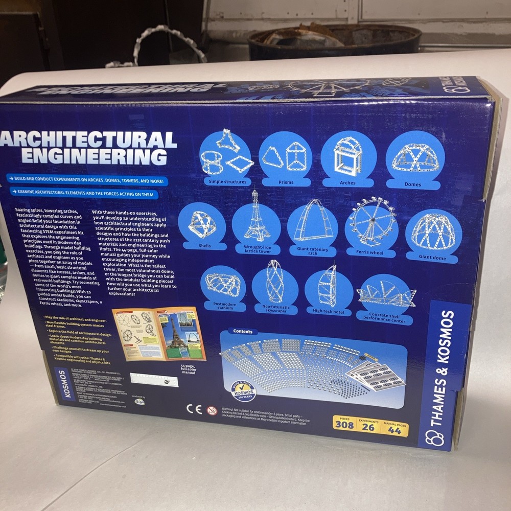 Thames & Kosmos STEM Experiment Kit Architectual Engineering~NEW in Box
