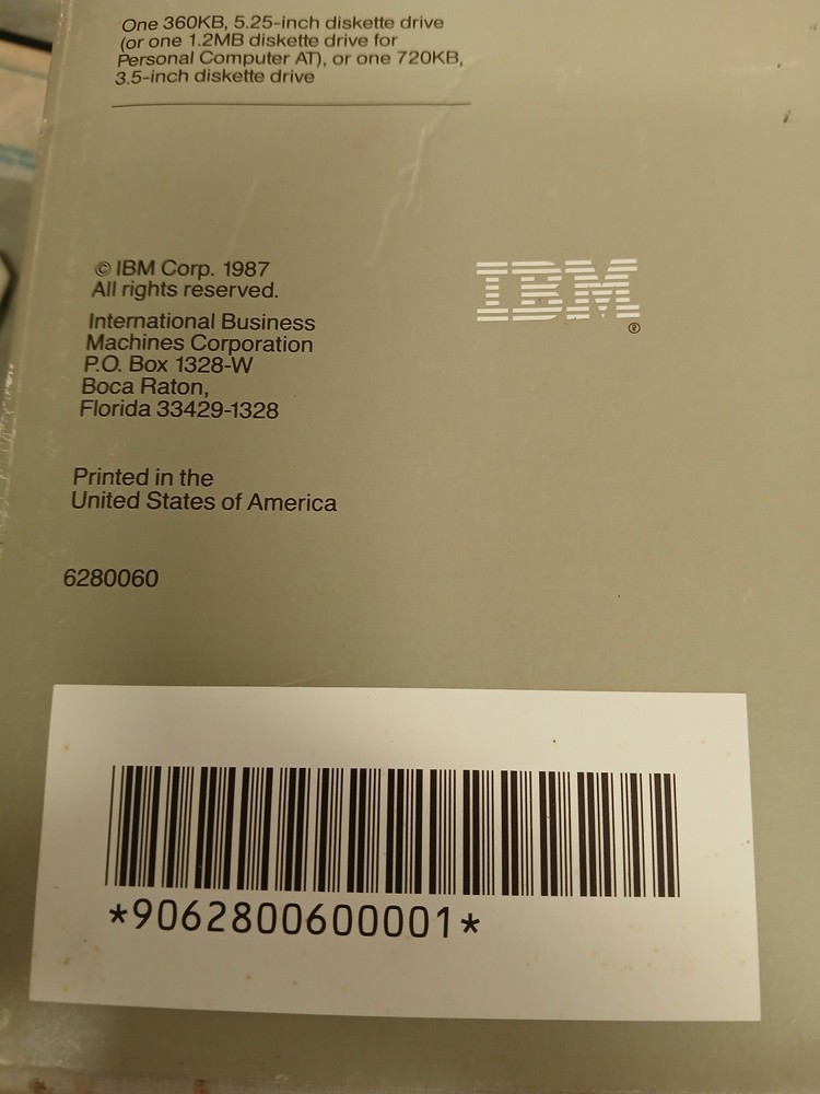 IBM DOS 3.30 Disk Operating System 1987 1st Edition 5.25/3.5" Software Disks CIB